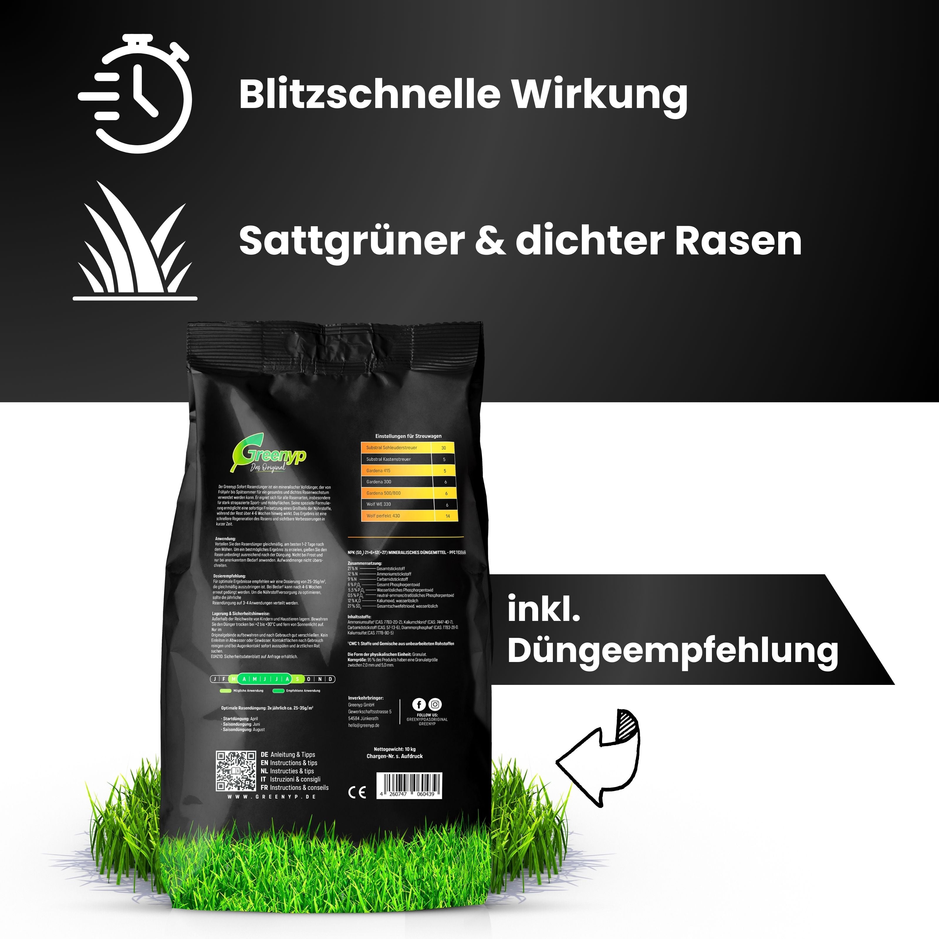 Sofort Rasendünger