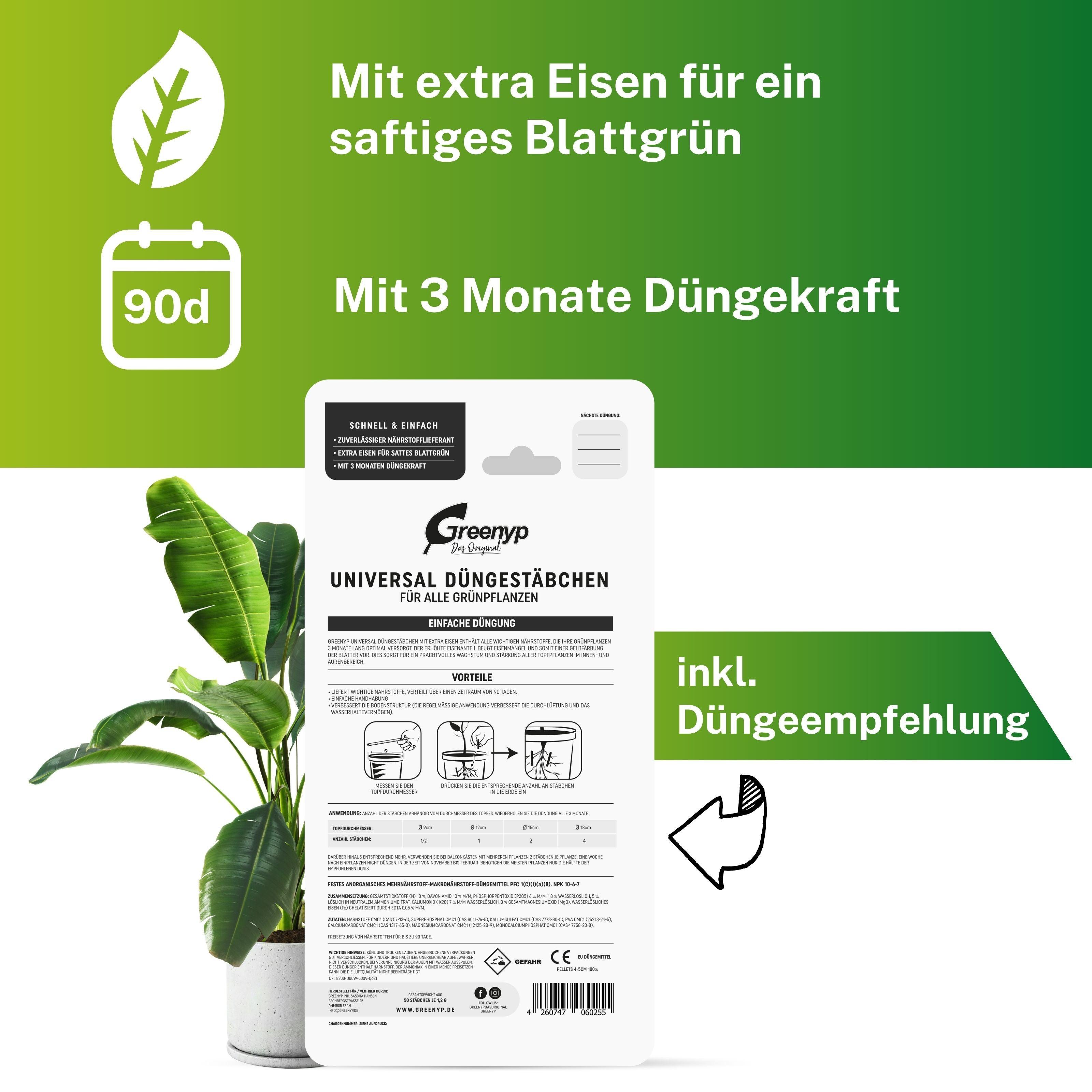 Grünpflanzen Düngestäbchen
