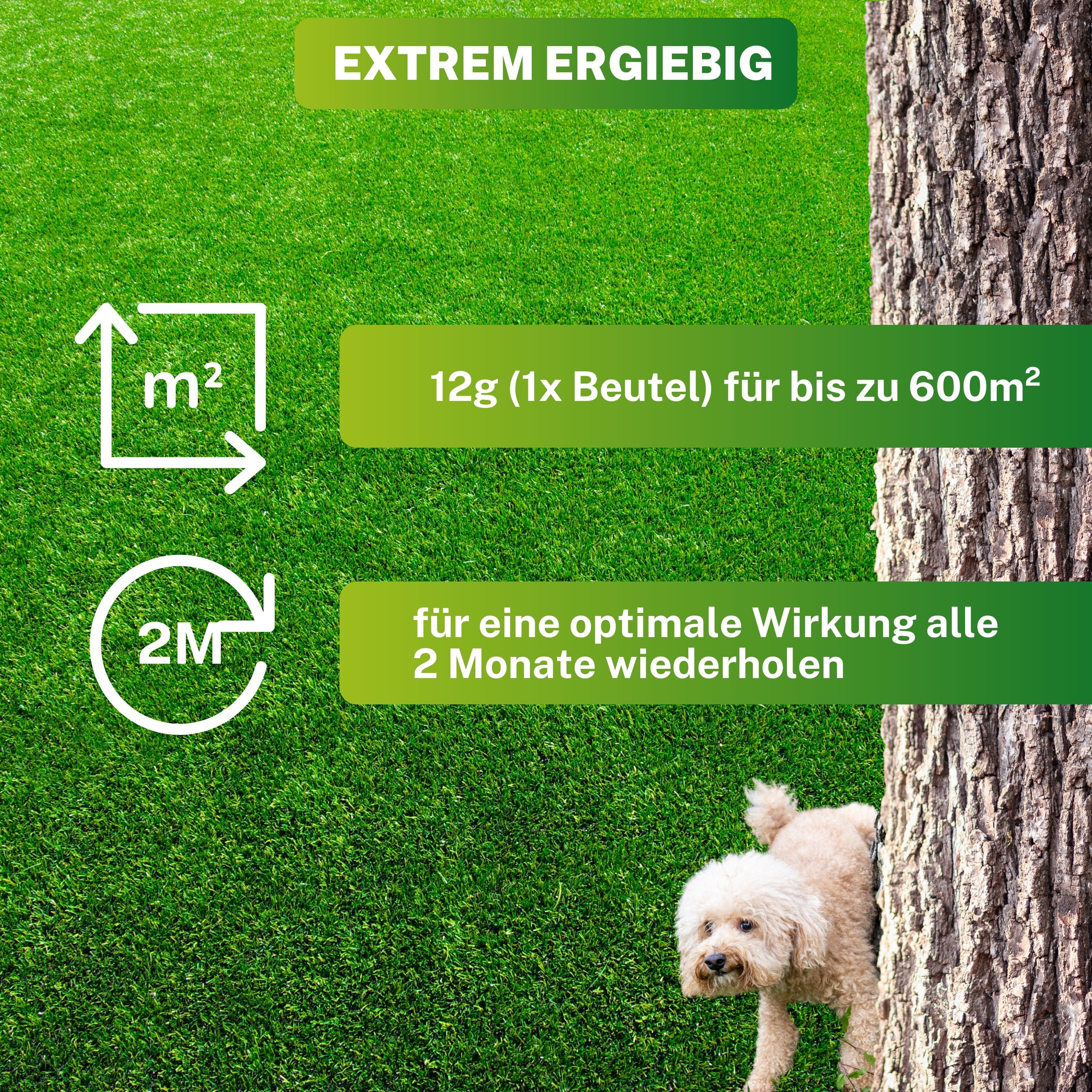 Neutralizer - Schützt Rasen vor Hundeurin Flecken dank effektive Mikroorganismen EM
