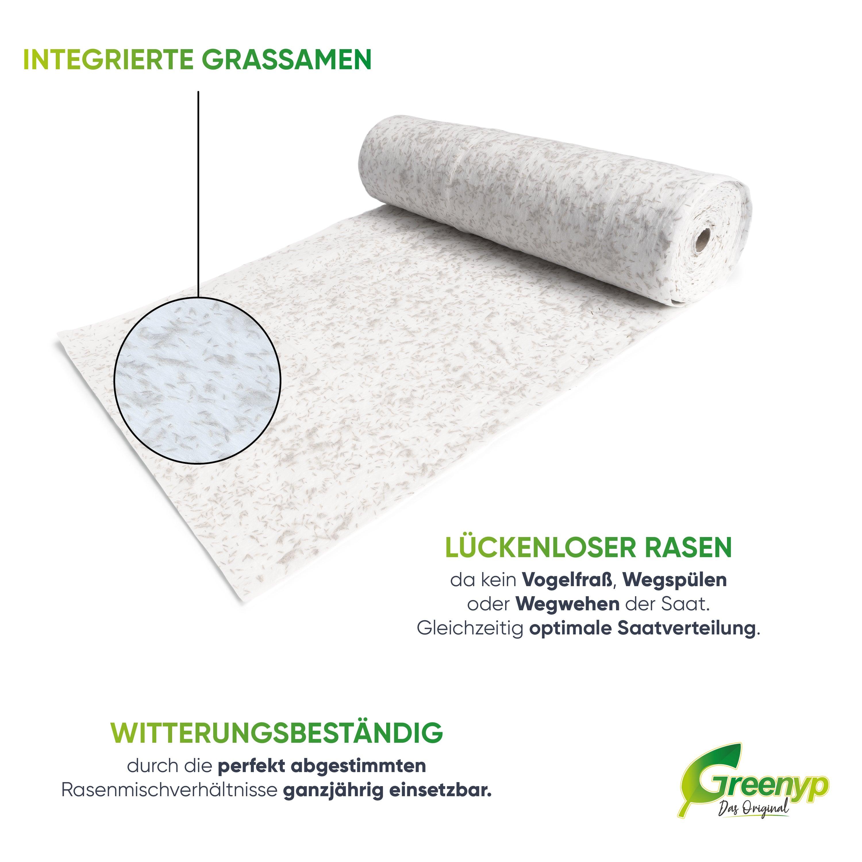 All-In-One Rollrasen - biologisch abbaubare Rasenmatte